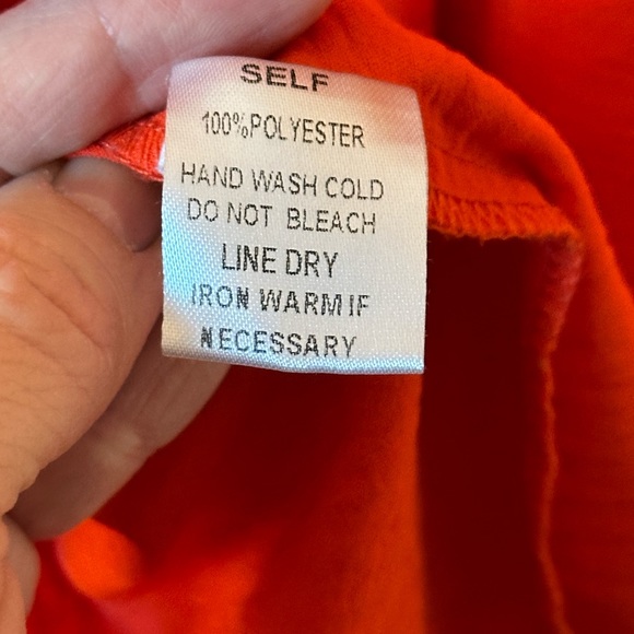 Newbury Kustom Orange midi dress short sleeve size medium. So adorable! - Picture 5 of 7